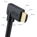 GCR Кабель 3.0m HDMI 2.0, M правый угол /M правый угол, черный, HDR 4:2:2, Ultra HD, 4K 60 fps 60Hz/5K*30Hz, 3D, AUDIO, 18.0 Гбит/с, 28/28 AWG, GCR-52314