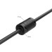 GCR PRO Удлинитель PROF 3.0m HDMI-HDMI v2.0, M/F крепление под винт, фер. кольца, 4K 60Hz, HDR, 18 Гбит/c, черный, 3X экран c армированием, GCR-56015