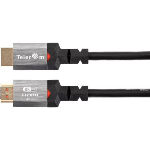 Кабель/ Кабель HDMI 19M/M,ver. 2.1, 8K@60 Hz 2m метал разъемы, Telecom <TCG365-2M> Кабель/ Кабель HDMI 19M/M,ver. 2.1, 8K@60 Hz 2m метал разъемы, Telecom <TCG365-2M>