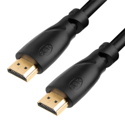 GCR Кабель 0.5m HDMI версия 1.4, черный, OD7.3mm, 30/30 AWG, позолоченные контакты, Ethernet 10.2 Гбит/с, 3D, 4K, экран, GCR-HM310-0.5m