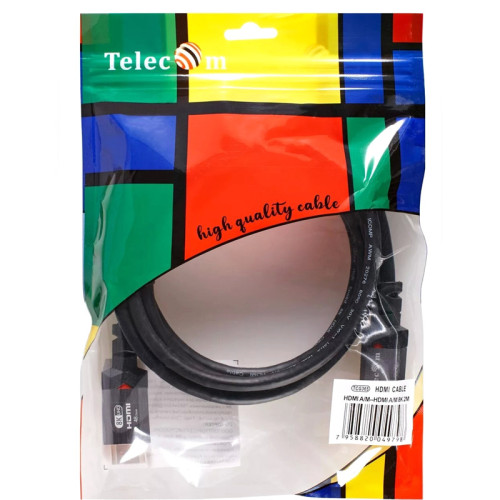 Кабель/ Кабель HDMI 19M/M,ver. 2.1, 8K@60 Hz 2m метал разъемы, Telecom <TCG365-2M> Кабель/ Кабель HDMI 19M/M,ver. 2.1, 8K@60 Hz 2m метал разъемы, Telecom <TCG365-2M>