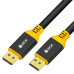 GCR Кабель 1.5m DisplayPort v1.4, 8 K 60Hz, 4 K 165Hz, черный, AL case, желтый ПВХ