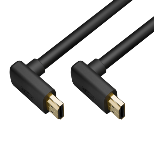 GCR Кабель 5.0m HDMI 2.1, черный, M верхний угол/M верхний угол, UHD 8K 60Hz/4K*120Hz, HDR 4:4:4, 3D, 48 Гбит/с, 3Х экран с армированием, GCR-56563