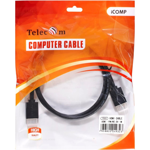 Кабель/ Кабель HDMI-19M --- HDMI-19M ver 2.0+3D/Ethernet ,1m Telecom <TCG215-1M>