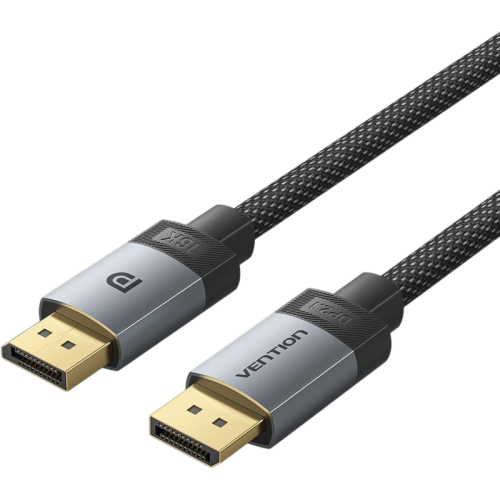 Кабель Vention DisplayPort v2.1 20M/20M - 1м Тканевая оплетка