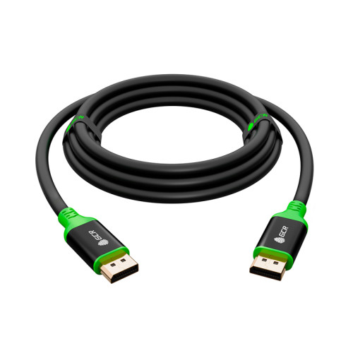 GCR PRO Кабель 0.5m DisplayPort v1.4, 8K 60Hz, 4K 165Hz, черный, 3X экран с армированием, AL case, GCR-53984