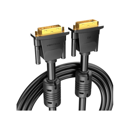 Кабель Vention DVI-I Dual link 24+5M/VGA 15M с ферритовым фильтром - 3м. Кабель Vention DVI-I Dual link 24+5M/VGA 15M с ферритовым фильтром - 3м.