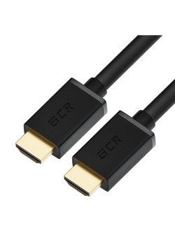 GCR Кабель 2.0m HDMI версия 2.0, HDR 4:2:2, Ultra HD, 4K 60 fps 60Hz/5K*30Hz, 3D, AUDIO, 18.0 Гбит/с, 28/28 AWG, OD7.3mm, тройной экран, черный, GCR-HM411-2.0m