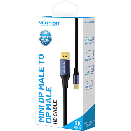Кабель Vention DisplayPort v1.4 20M/Mini DP M - 1.5м