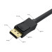 GCR PRO Кабель-переходник PROF 3.0m DisplayPort > HDMI, M/M, Ultra HD 4K, 60Hz, черный, 3Х экран с армированием, GCR-55528