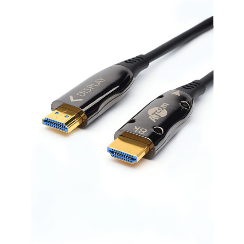 Кабель HDMI 40 м (HIGH speed, Metal gold,  Optical) 8K VER 2.1