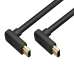 GCR Кабель 5.0m HDMI 2.1, черный, M верхний угол/M верхний угол, UHD 8K 60Hz/4K*120Hz, HDR 4:4:4, 3D, 48 Гбит/с, 3Х экран с армированием, GCR-56563