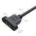 GCR PRO Удлинитель PROF 3.0m HDMI-HDMI v2.0, M/F крепление под винт, фер. кольца, 4K 60Hz, HDR, 18 Гбит/c, черный, 3X экран c армированием, GCR-56015
