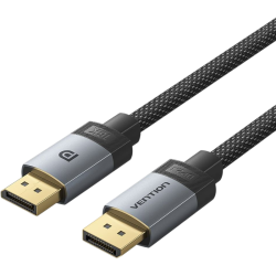 Кабель Vention DisplayPort v2.1 20M/20M - 2м Тканевая оплетка