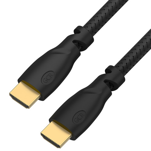 Greenconnect Кабель 0.5m HDMI версия 2.0, HDR 4:2:2, Ultra HD, 4K 60 fps 60Hz/5K*30Hz, 3D, AUDIO, 18.0 Гбит/с, 28/28 AWG, OD7.3mm, тройной экран, черный нейлон, GCR-HM811-0.5m