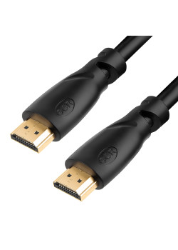 GCR Кабель 2.0m HDMI версия 1.4, черный, OD7.3mm, 30/30 AWG, позолоченные контакты, Ethernet 10.2 Гбит/с, 3D, 4K, GCR-HM310-2.0m, экран