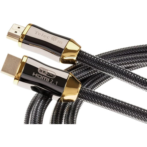 Кабель/ Кабель HDMI 19M/M,ver. 2.1, 8K@60 Hz 3m метал разъемы, нейлоновая оплетка Telecom <TCG300-3M> Кабель/ Кабель HDMI 19M/M,ver. 2.1, 8K@60 Hz 3m метал разъемы, нейлоновая оплетка Telecom <TCG300-3M>