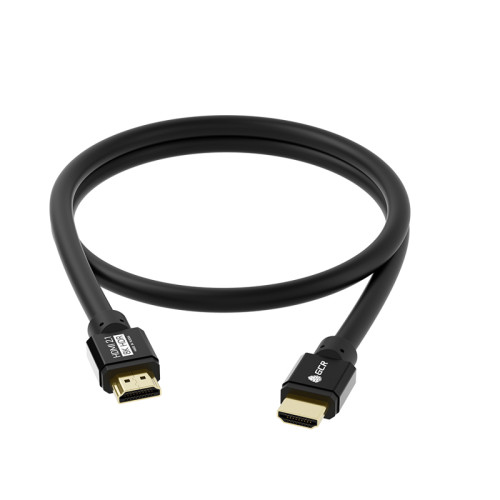 GCR Кабель 1.0m HDMI 2.1, черный, 8K 60Hz, 4K 144Hz, динамический HDR, 4:4:4, Ultra HD, 48.0 Гбит/с, 2 Х экран, армирование, GCR-55548