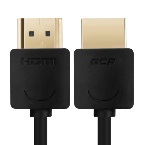 Greenconnect Кабель SLIM 3.0m HDMI 2.0, черный Slim, OD3.8mm, HDR 4:2:2, Ultra HD, 4K 60 fps 60Hz, 3D, AUDIO, 18.0 Гбит/с, 32/32 AWG, GCR-51597