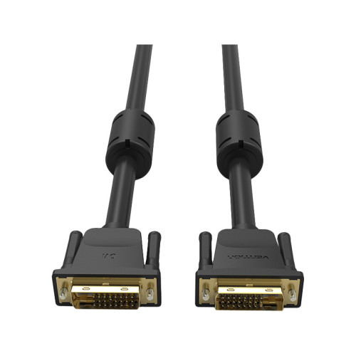 Кабель Vention DVI-D Dual link 25M/25M с ферритовым фильтром - 1.5м. Кабель Vention DVI-D Dual link 25M/25M с ферритовым фильтром - 1.5м.