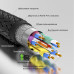 GCR Кабель 0.5m HDMI 2.0, M верхний угол/M верхний угол, черный нейлон, HDR 4:2:2, Ultra HD, 4K 60 fps 60Hz/5K*30Hz, 3D, AUDIO, 18.0 Гбит/с, 28/28 AWG, GCR-53273