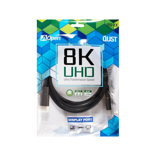 Кабель/ Кабель соединительный DISPLAY PORT v1.4, 8K@60Hz, 2m iOpen (Aopen/Qust)<ACG633-2M> Кабель/ Кабель соединительный DISPLAY PORT v1.4, 8K@60Hz, 2m iOpen (Aopen/Qust)<ACG633-2M>