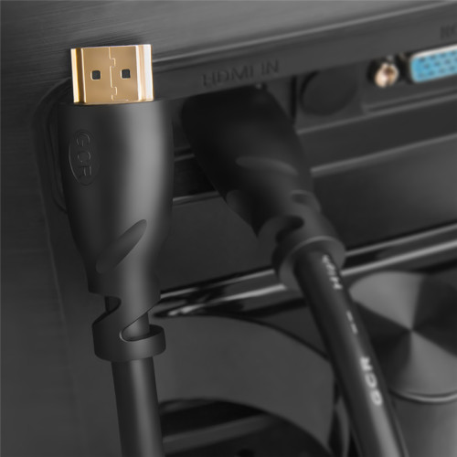 Greenconnect Кабель 10.6m HDMI версия 2.0, HDR Ultra HD 4K60 Hz/ 5K30Hz, 3D, Ethernet 18.0 Гбит/с, OD8.0mm, 28/26 AWG, черный, GCR-51494