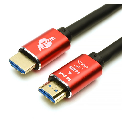 Кабель HDMI 3 m (Red/Gold, в пакете)  VER 2.0