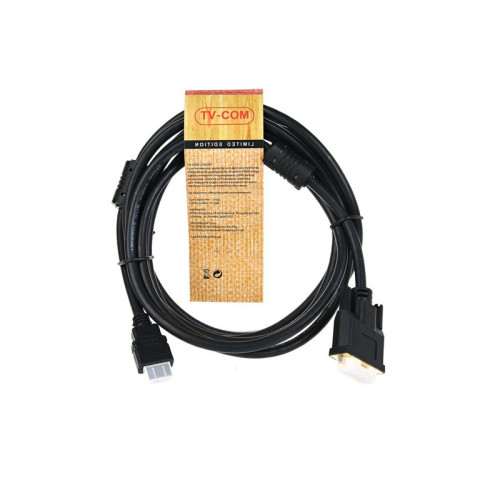 Кабель/ Кабель HDMI to DVI-D (19M -25M) 3м, 2 фильтра TV-COM <LCG135F-3M> Кабель/ Кабель HDMI to DVI-D (19M -25M) 3м, 2 фильтра TV-COM <LCG135F-3M>