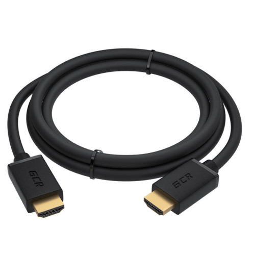 Greenconnect Кабель 3.0m HDMI версия 2.0, HDR 4:2:2, Ultra HD, 4K 60 fps 60Hz/5K*30Hz, 3D, AUDIO, 18.0 Гбит/с, 28/28 AWG, OD7.3mm, тройной экран, черный, GCR-HM411-3.0m