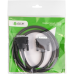 Greenconnect Кабель DVI-D 1.0m, черный, OD 8.5mm, 28/28 AWG, DVI/DVI, 25M/25M, GCR-DM2DMC-1.0m, двойной экран