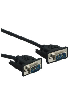 Кабель/ Кабель GoPower VGA (m)-VGA (m) 1,8м ПВХ черный Premium Zip-Lock c подвесом (1/100)