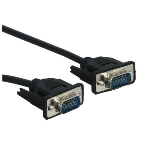 Кабель/ Кабель GoPower VGA (m)-VGA (m) 1,8м ПВХ черный Premium Zip-Lock c подвесом (1/100)