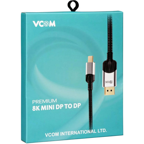 Кабель-переходник/ Кабель-переходник Mini DisplayPort M -> Display Port M 1.4V 1,5м VCOM <CG685-1.5M> Кабель-переходник/ Кабель-переходник Mini DisplayPort M -> Display Port M 1.4V 1,5м VCOM <CG685-1.5M>