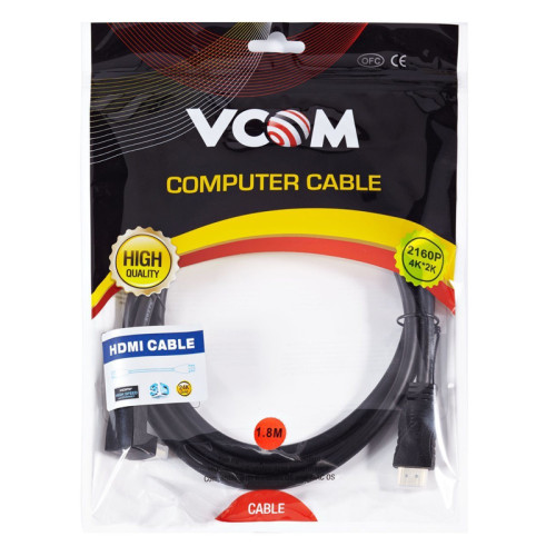 Кабель/ Кабель HDMI<=>HDMI-угловой коннектор 90град 1.8м, 2.0V VCOM <CG523-1.8M>