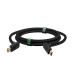 GCR Кабель 0.5m HDMI 2.0, M верхний угол/M верхний угол, черный нейлон, HDR 4:2:2, Ultra HD, 4K 60 fps 60Hz/5K*30Hz, 3D, AUDIO, 18.0 Гбит/с, 28/28 AWG, GCR-53273