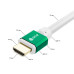 GCR PRO Кабель 1.0m HDMI 2.1, белый, Ultra HD 8K 60Hz, 4K 144Hz, динамический HDR, 4:4:4, 48.0 Гбит/с, 3Х экран с армированием, GCR-57287
