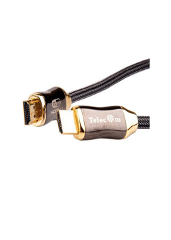 Кабель/ Кабель HDMI 19M/M,ver. 2.1, 8K@60 Hz 0.5m метал разъемы, нейлоновая оплетка Telecom <TCG300-0.5M>