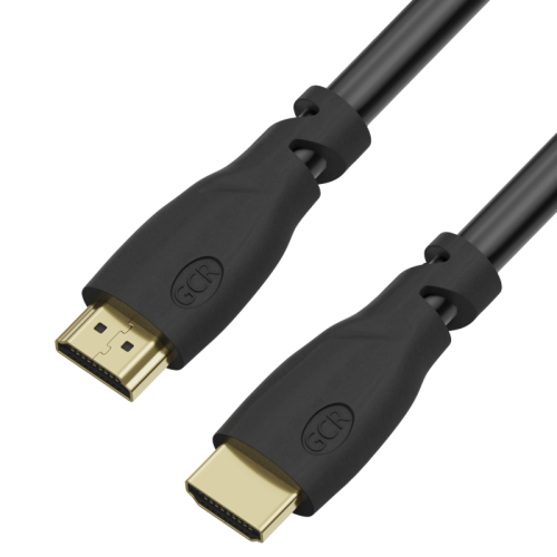 GCR Кабель PROF 10.0m HDMI 2.0, Ultra HD 4K60Hz HDR 4:2:0, 3D, 18.0 Гбит/с, черный, 28/24 AWG, 3 Х экран с армированием, фер. кольца, GCR-51204