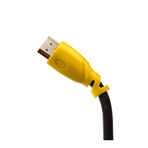 Greenconnect Кабель 5.0m HDMI версия 1.4, черный, желтые коннекторы, OD7.3mm, 30/30 AWG, позолоченные контакты, Ethernet 10.2 Гбит/с, 3D, 4K GCR-HM340-5.0m, экран