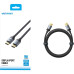 Кабель Vention DisplayPort v2.1 20M/20M - 1,5м Тканевая оплетка
