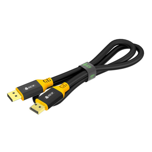 GCR Кабель 1.5m DisplayPort v1.2, черный, AL case, желтый ПВХ, 28/28 AWG, GCR-54436