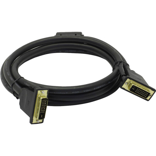 Кабель Vention DVI-D Dual link 25M/25M с ферритовым фильтром - 1.5м. Кабель Vention DVI-D Dual link 25M/25M с ферритовым фильтром - 1.5м.