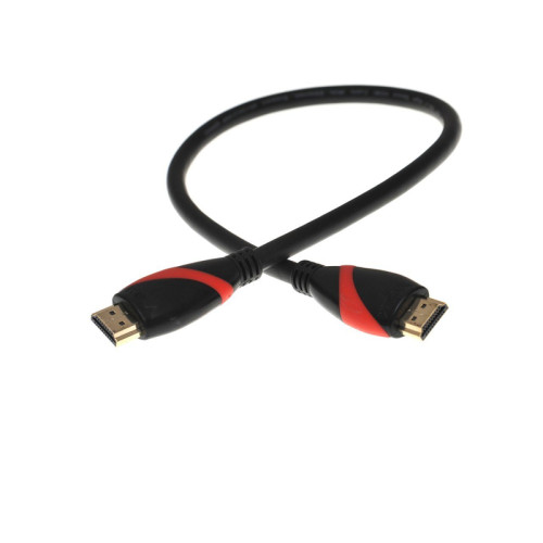 Кабель/ Кабель HDMI 19M/M ver. 2.0 black red, 0.5m VCOM <CG525-R-0.5>