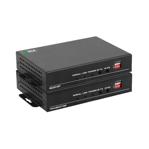 GCR Удлинитель HDMI 2.0 по витой паре с поддержкой HDBaseT 4K60Hz 18G до 100М передатчик + приемник, поддержка EDID, RS232, Audio, GCR-57427