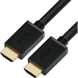 GCR Кабель 0.5m HDMI версия 1.4, черный, OD7.3mm, 30/30 AWG, позолоченные контакты, Ethernet 10.2 Гбит/с, 3D, 4K, GCR-HM410-0.5m, экран