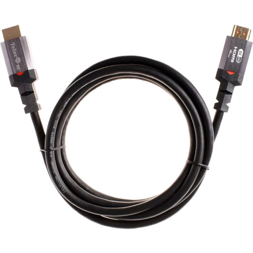 Кабель/ Кабель HDMI 19M/M,ver. 2.1, 8K@60 Hz 2m метал разъемы, Telecom <TCG365-2M> Кабель/ Кабель HDMI 19M/M,ver. 2.1, 8K@60 Hz 2m метал разъемы, Telecom <TCG365-2M>