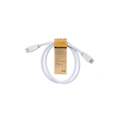 Кабель/ Кабель цифровой HDMI19M to HDMI19M, V1.4+3D, 1m, TV-COM <CG150SW-1M>белый Кабель/ Кабель цифровой HDMI19M to HDMI19M, V1.4+3D, 1m, TV-COM <CG150SW-1M>белый
