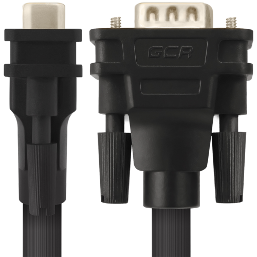 Greenconnect Кабель SVGA 10.0м чёрный, позолоченные контакты, ферритовые кольца, OD8.0mm. 15M / 15M Premium GCR-VM2VM2-10.0m, 28/28 AWG, двойной экран Greenconnect Кабель SVGA 10.0м чёрный, позолоченные контакты, ферритовые кольца, OD8.0mm. 15M / 15M Premium GCR-VM2VM2-10.0m, 28/28 AWG, двойной экран
