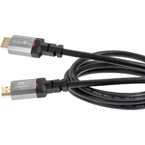 Кабель/ Кабель HDMI 19M/M,ver. 2.1, 8K@60 Hz 2m метал разъемы, Telecom <TCG365-2M> Кабель/ Кабель HDMI 19M/M,ver. 2.1, 8K@60 Hz 2m метал разъемы, Telecom <TCG365-2M>